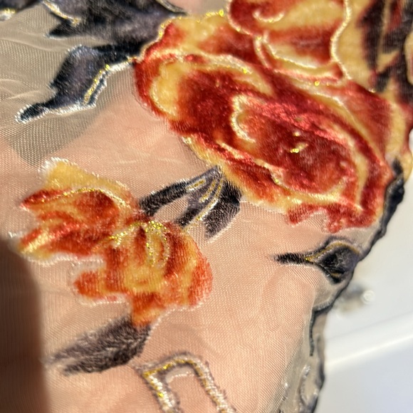 RD & Koko Velvet Rose Sheer Kimono - Picture 8 of 8